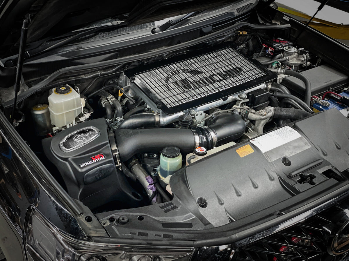 Momentum HD Cold Air Intake System w/ Pro Dry S Filter Toyota Land Cruiser (J200) 08-21 V8-4.5L (td) aFe Power-6