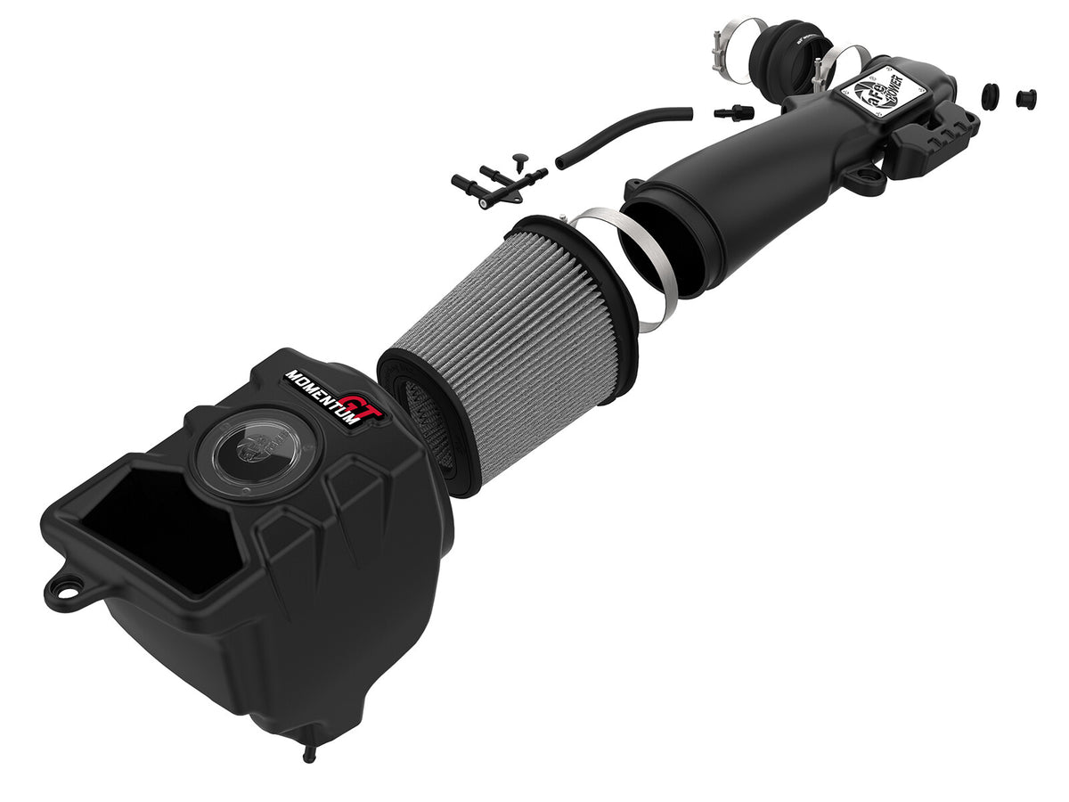 Momentum GT Cold Air Intake System w/ Pro Dry S Filter Jeep Wrangler (Jl) 18-23 L4-2.0L (t) aFe Power-2