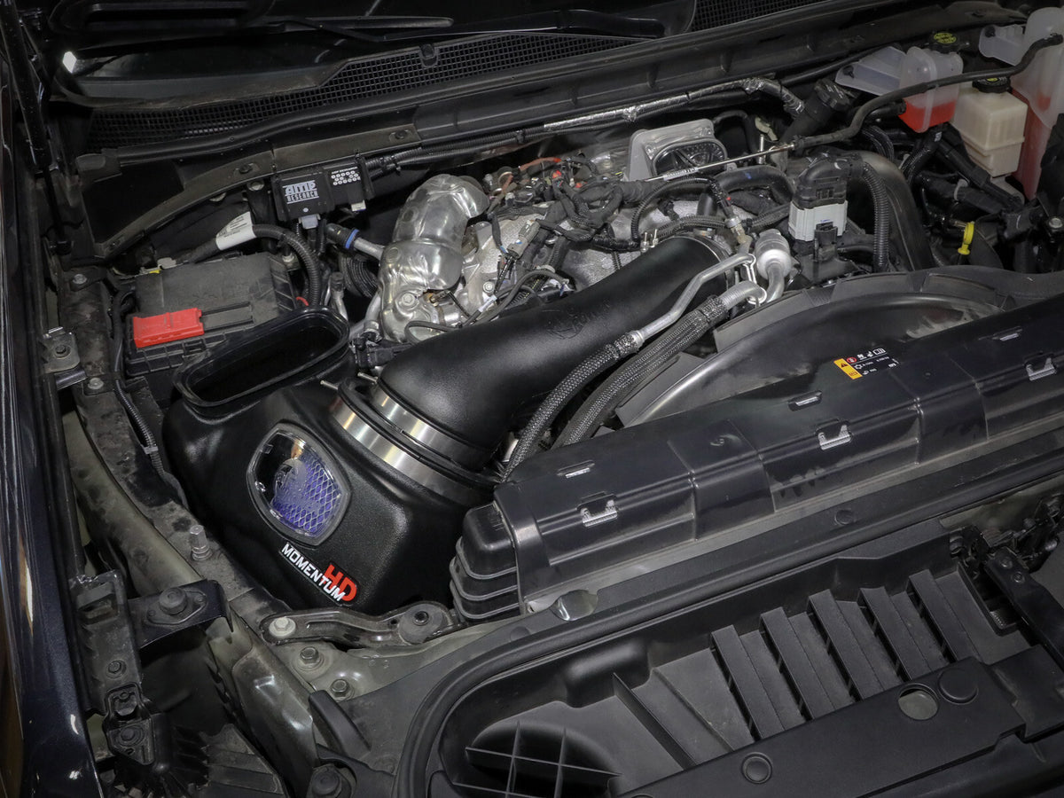 Momentum HD Cold Air Intake System w/ Pro 10R Filter GM Diesel Trucks 20-26 V8-6.6L (td) L5P aFe Power-5