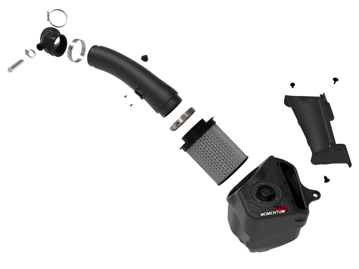 Momentum HD Cold Air Intake System w/ Pro Dry S Filter Jeep Wrangler (Jl)/Gladiator (Jt) 20-23 V6-3.0L (td) EcoDiesel aFe Power-1