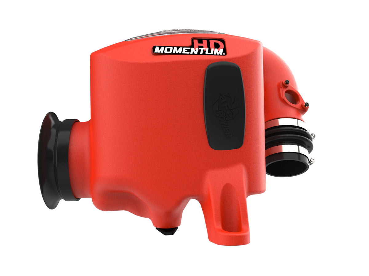 Momentum HD Cold Air Intake System Red w/ Pro Dry S Filter Toyota Hilux 15-26 L4-2.4/2.8L (td) aFe Power-3