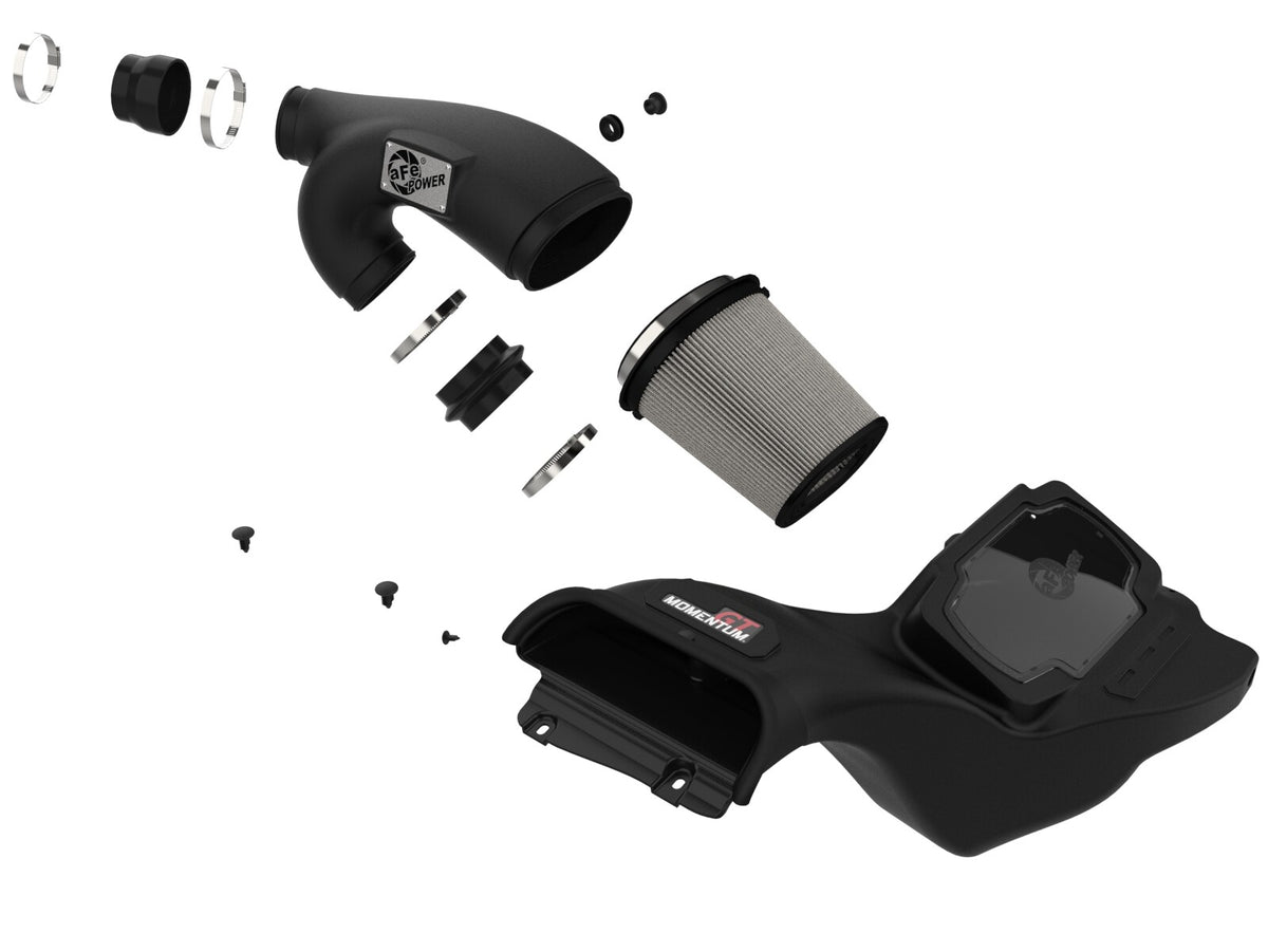 Momentum GT Cold Air Intake System w/ Pro Dry S Filter Ford F-150 21-26 V6-3.5L (tt) aFe Power-1