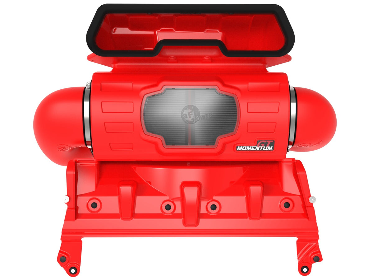 Momentum GT Cold Air Intake System Red w/ Pro Dry S Filter Ram 1500 Trx 21-24 V8-6.2L (sc) aFe Power-4