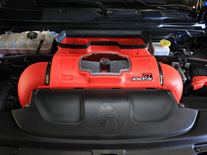 Momentum GT Cold Air Intake System Red w/ Pro Dry S Filter Ram 1500 Trx 21-24 V8-6.2L (sc) aFe Power-7