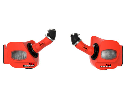 Momentum GT Cold Air Intake System Red w/ Pro Dry S Filter Toyota Land Cruiser (J300) 22-26 V6-3.4L (tt) aFe Power-4