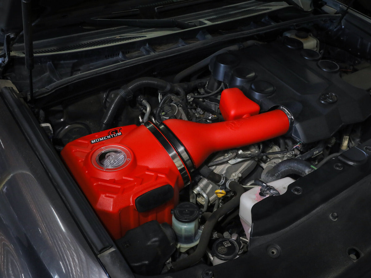 Momentum GT Cold Air Intake System Red w/ Pro Dry S Filter Toyota Fj Cruiser 07-23/4Runner 03-24 V6-4.0L aFe Power-6