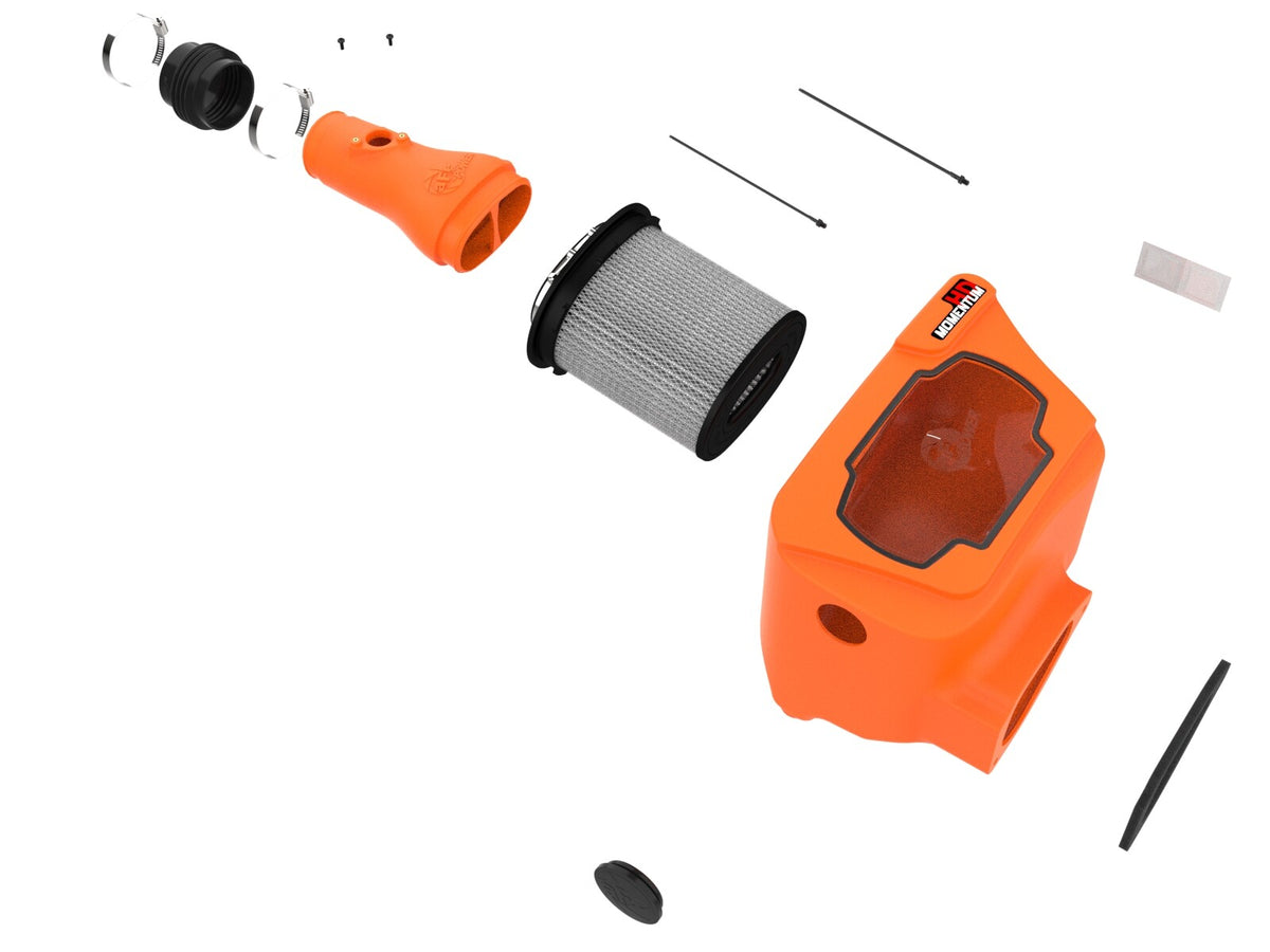 Momentum HD Cold Air Intake System Orange w/ Pro Dry S Filter Toyota Land Cruiser (J300) 22-26 V6-3.3L (td) aFe Power-1