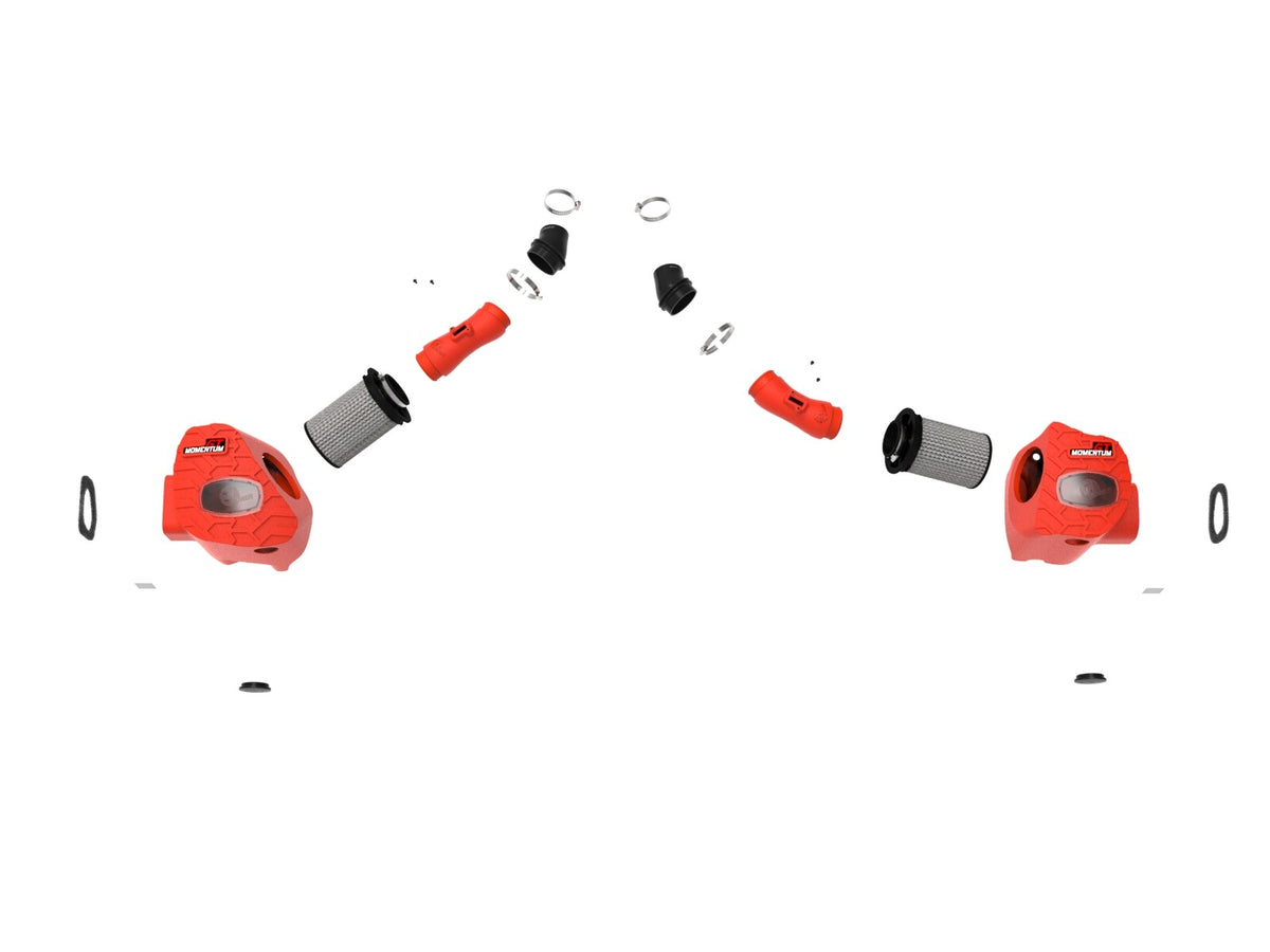 Momentum GT Cold Air Intake System Red w/ Pro Dry S Filter Toyota Tundra 22-26 V6-3.4L (tt) aFe Power-1