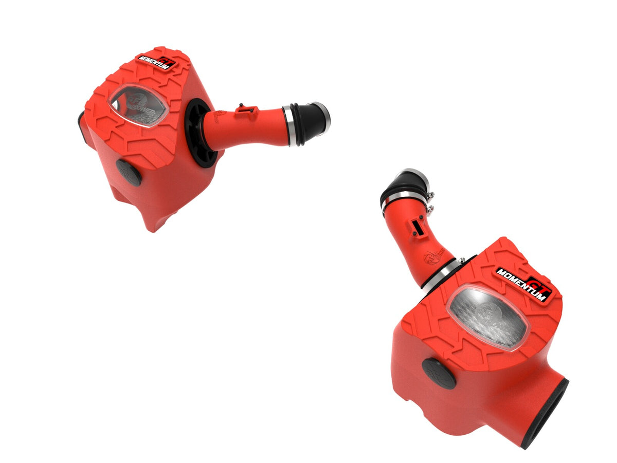Momentum GT Cold Air Intake System Red w/ Pro Dry S Filter Toyota Tundra 22-26 V6-3.4L (tt) aFe Power-2
