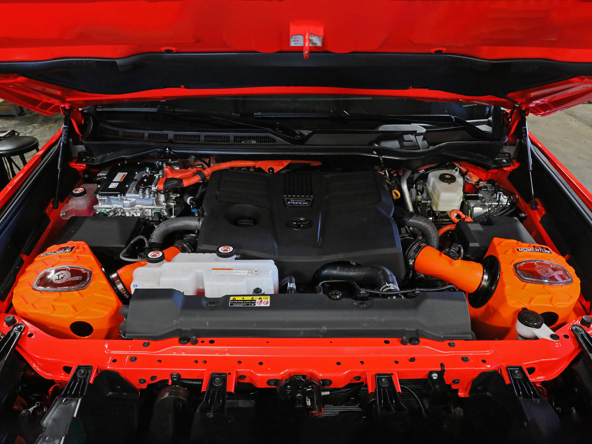 Momentum GT Cold Air Intake System Orange w/ Black Pro 5R Filter Toyota Tundra 22-26 V6-3.4L (tt) aFe Power-7