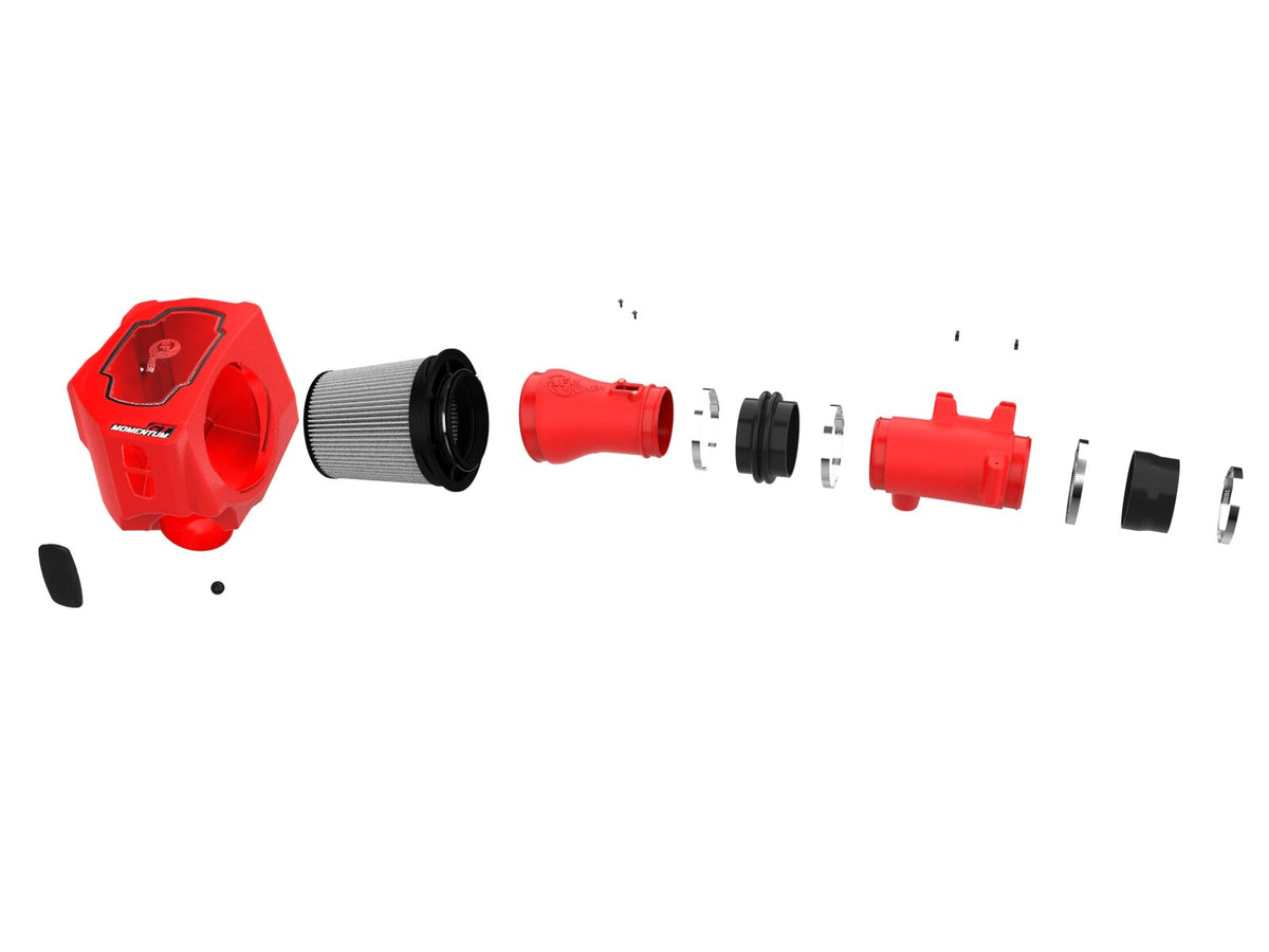 Momentum GT Cold Air Intake System Red w/ Pro Dry S Filter Ram 1500 25-26 L6-3.0L (tt) aFe Power-1