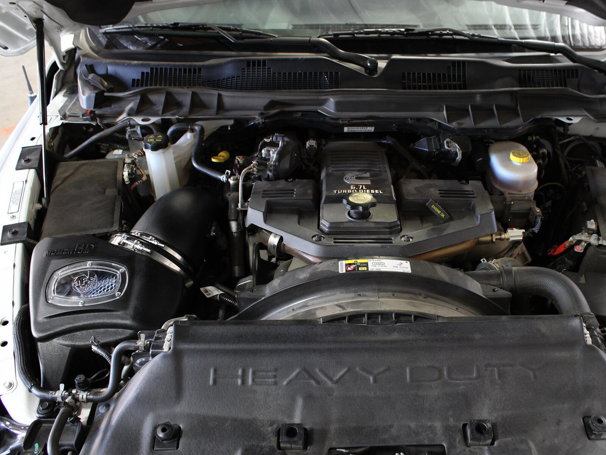 Momentum HD Cold Air Intake System w/ Pro 10R Filter Dodge Ram Diesel Trucks 13-18 L6-6.7L (td) aFe Power-6