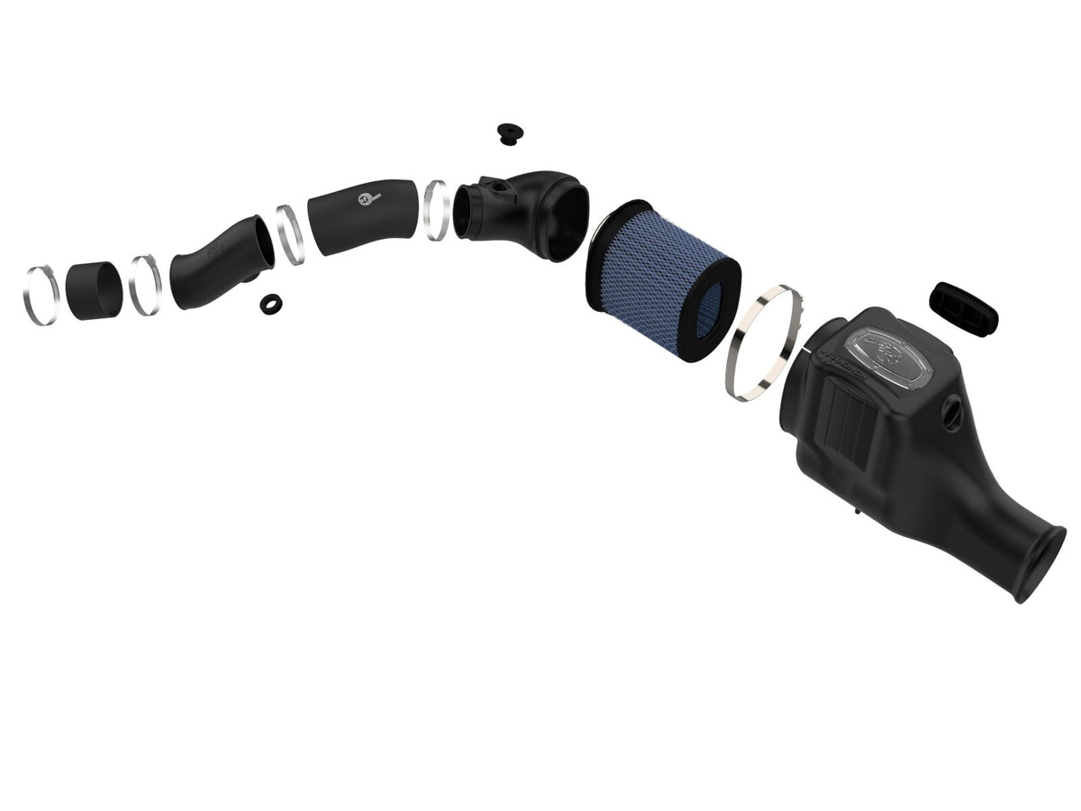 Momentum HD Cold Air Intake System w/ Pro 10R Filter Ford Diesel Trucks 03-07 V8-6.0L (td) aFe Power-1