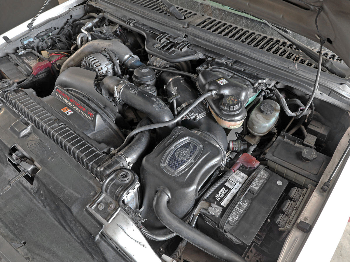 Momentum HD Cold Air Intake System w/ Pro 10R Filter Ford Diesel Trucks 03-07 V8-6.0L (td) aFe Power-5