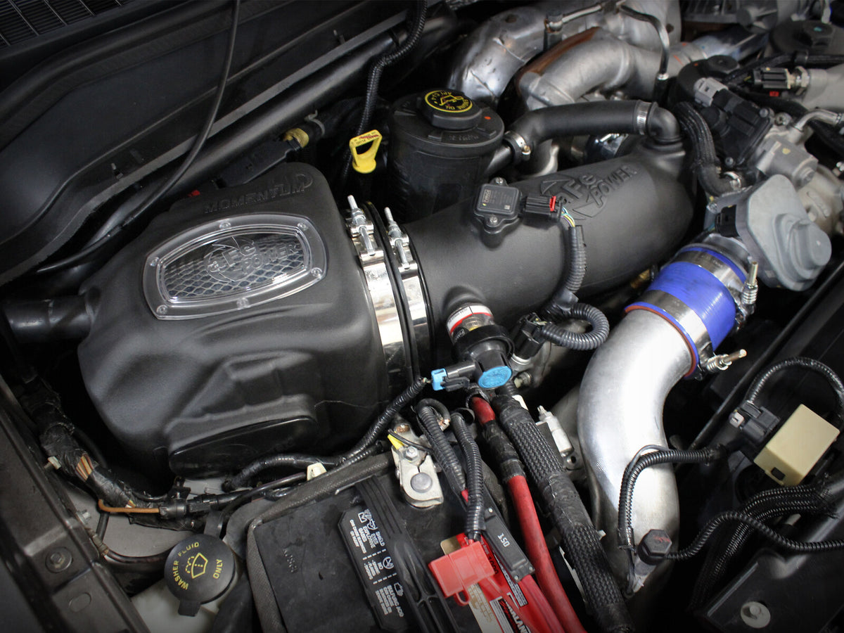 Momentum HD Cold Air Intake System w/ Pro 10R Filter Ford Diesel Trucks 08-10 V8-6.4L (td) aFe Power-8
