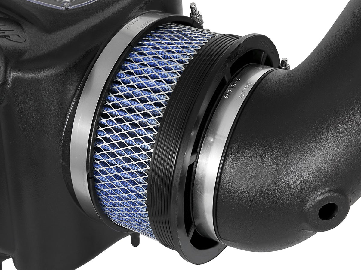 Momentum HD Cold Air Intake System w/ Pro 10R Filter GM Diesel Trucks 07.5-10 V8-6.6L (td) Lmm aFe Power-3