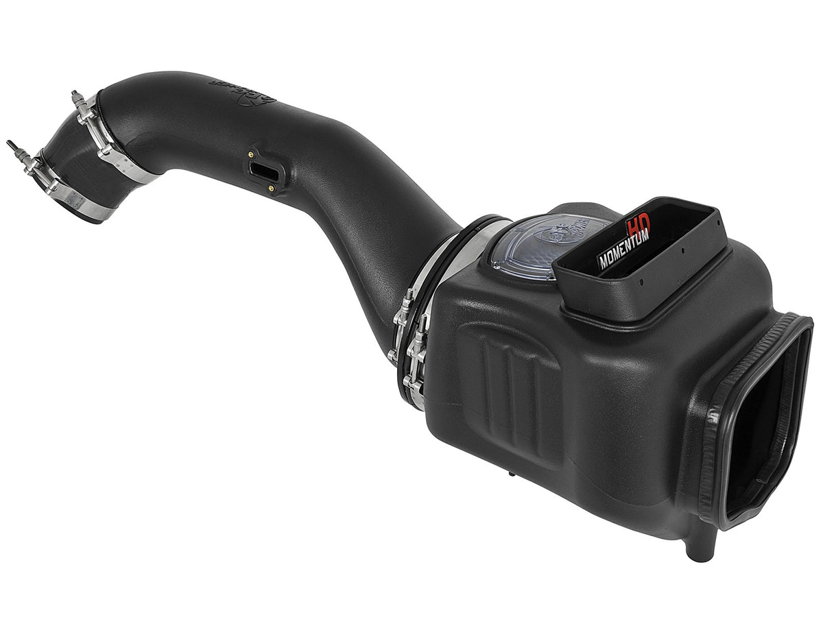 Momentum HD Cold Air Intake System w/ Pro 10R Filter GM Diesel Trucks 17-19 V8-6.6L (td) L5P aFe Power-1