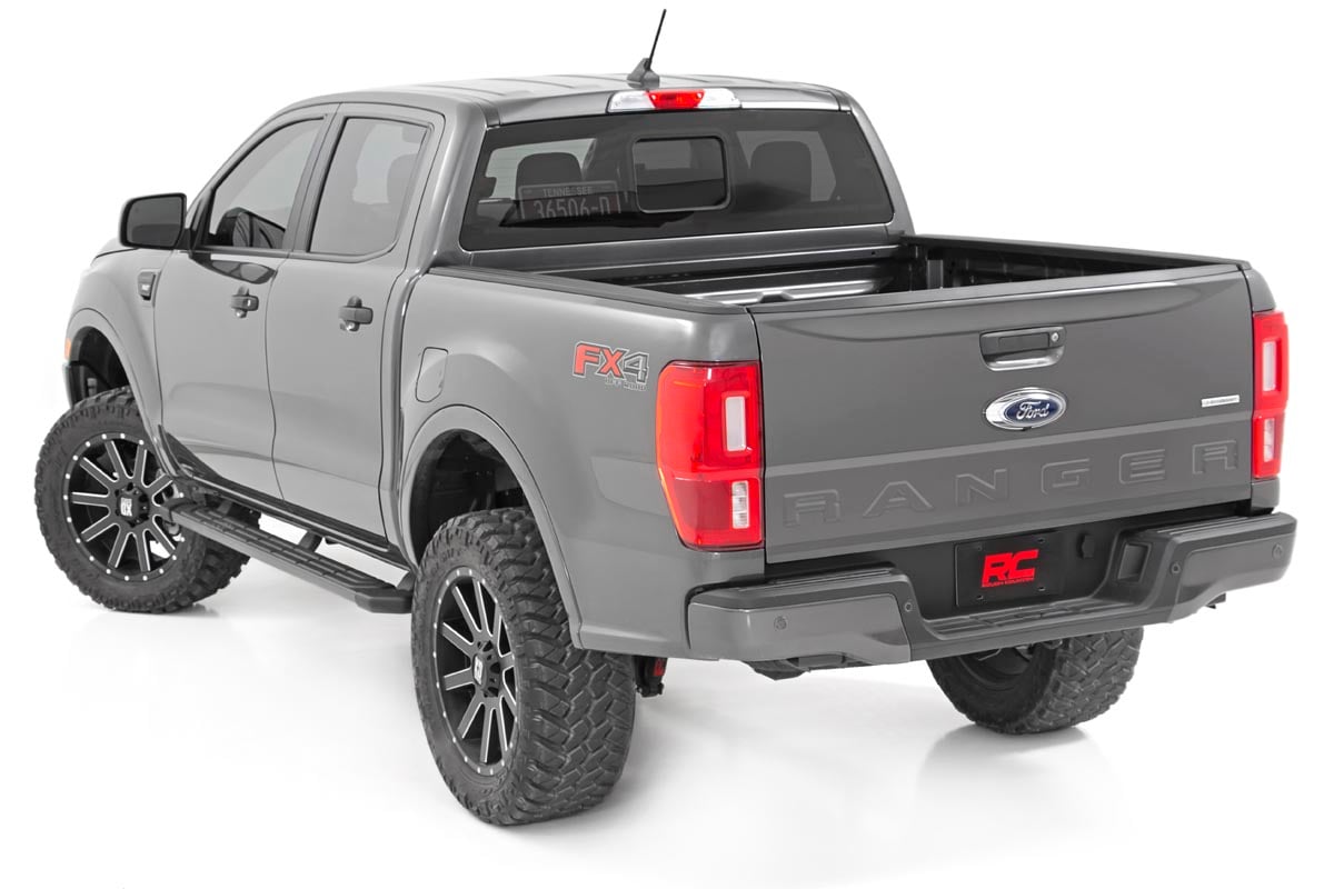 3.5 Inch Lift Kit Forged Alum UCA Cast Steel Knucles Ford Ranger (19-23) Rough Country-2
