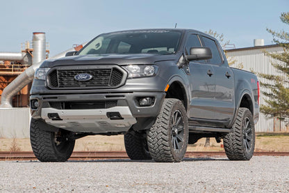3.5 Inch Lift Kit Forged Alum UCA Cast Steel Knucles Ford Ranger (19-23) Rough Country-4