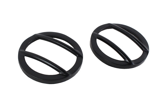 Jeep JK Side Marker Covers Pair 07-18 Wrangler JK Powdercoat Black Kentrol-1