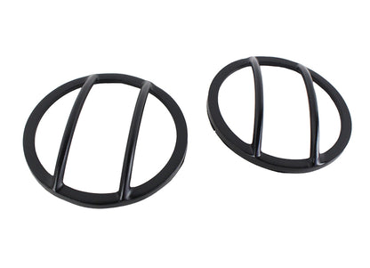 Jeep JK Front Marker Covers Pair 07-18 Wrangler JK Powdercoat Black Kentrol-1