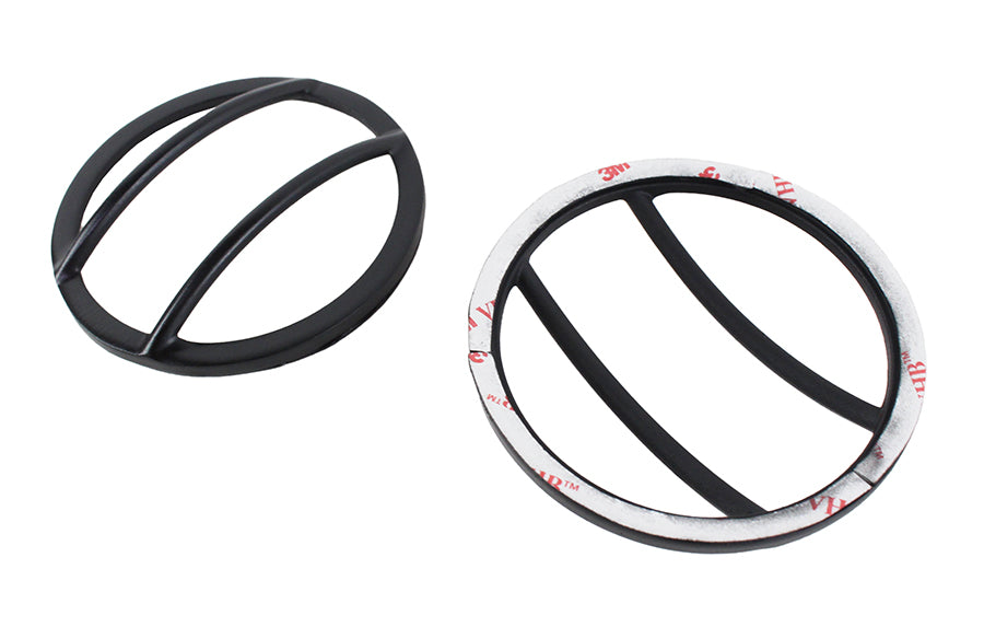 Kentrol Jeep JK Front Marker Covers Pair 07-18 Wrangler JK Powdercoat Black Kentrol