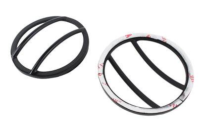 Jeep JK Front Marker Covers Pair 07-18 Wrangler JK Powdercoat Black Kentrol-2
