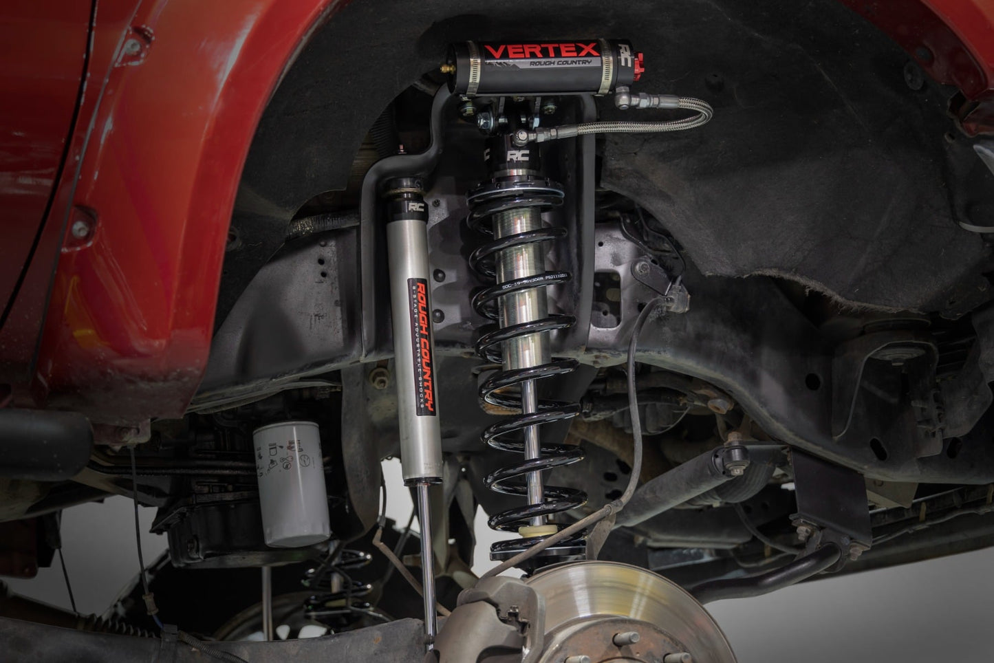4.5 Inch Coilover Conversion Upgrade Kit Vertex/V2 Ford F-250/F-350 Super Duty (05-22) Rough Country-2