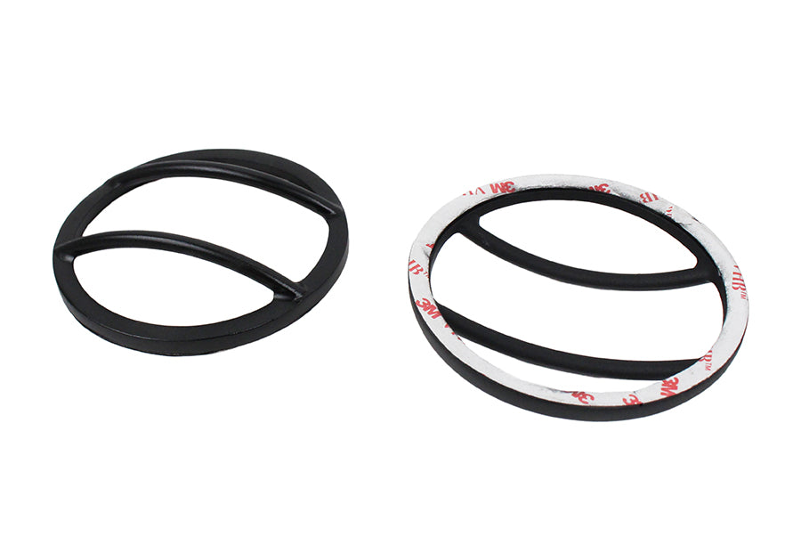 Kentrol Jeep JK Fog Light Cover Pair 07-18 Wrangler JK Powdercoat Black Kentrol