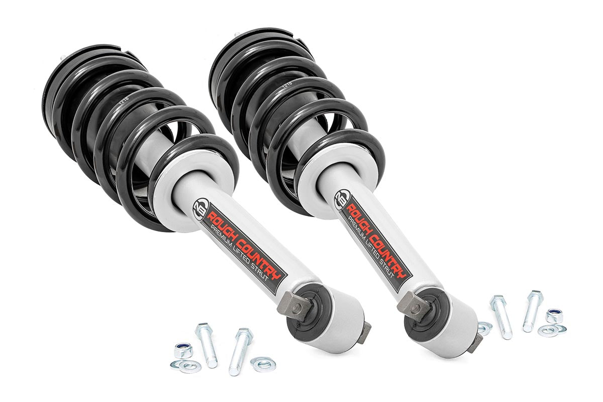 Loaded Strut Pair 5 Inch Silverado/Sierra 1500 2WD/4WD (14-18 & Classic) Rough Country