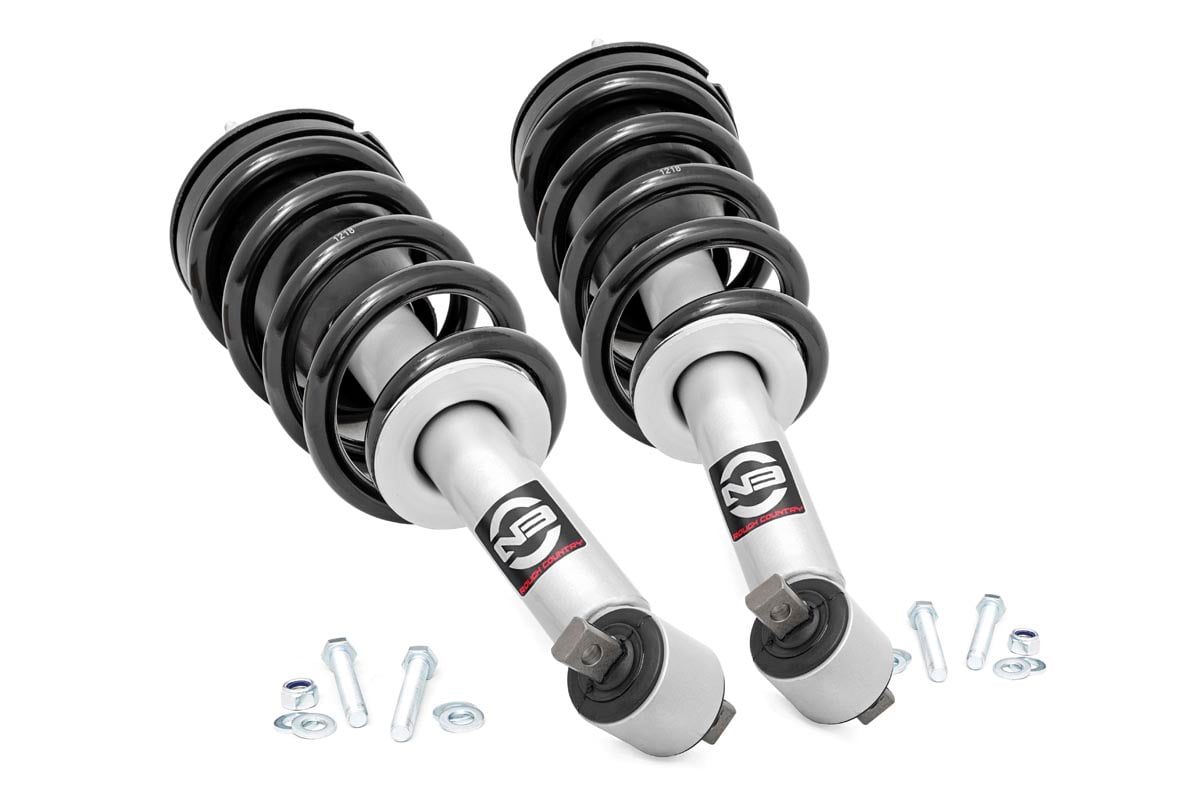 N3 Leveling Struts 2 Inch Loaded Strut Silverado/Sierra 1500 (14-18 & Classic) Rough Country-1