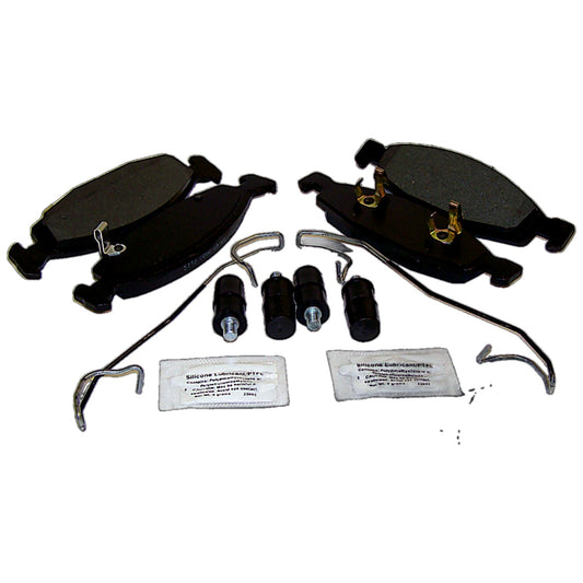 Front Brake Pad Master Kit for 99-02 Grand Cherokee w/ Teves (Black) Calipers Crown Automotive-1