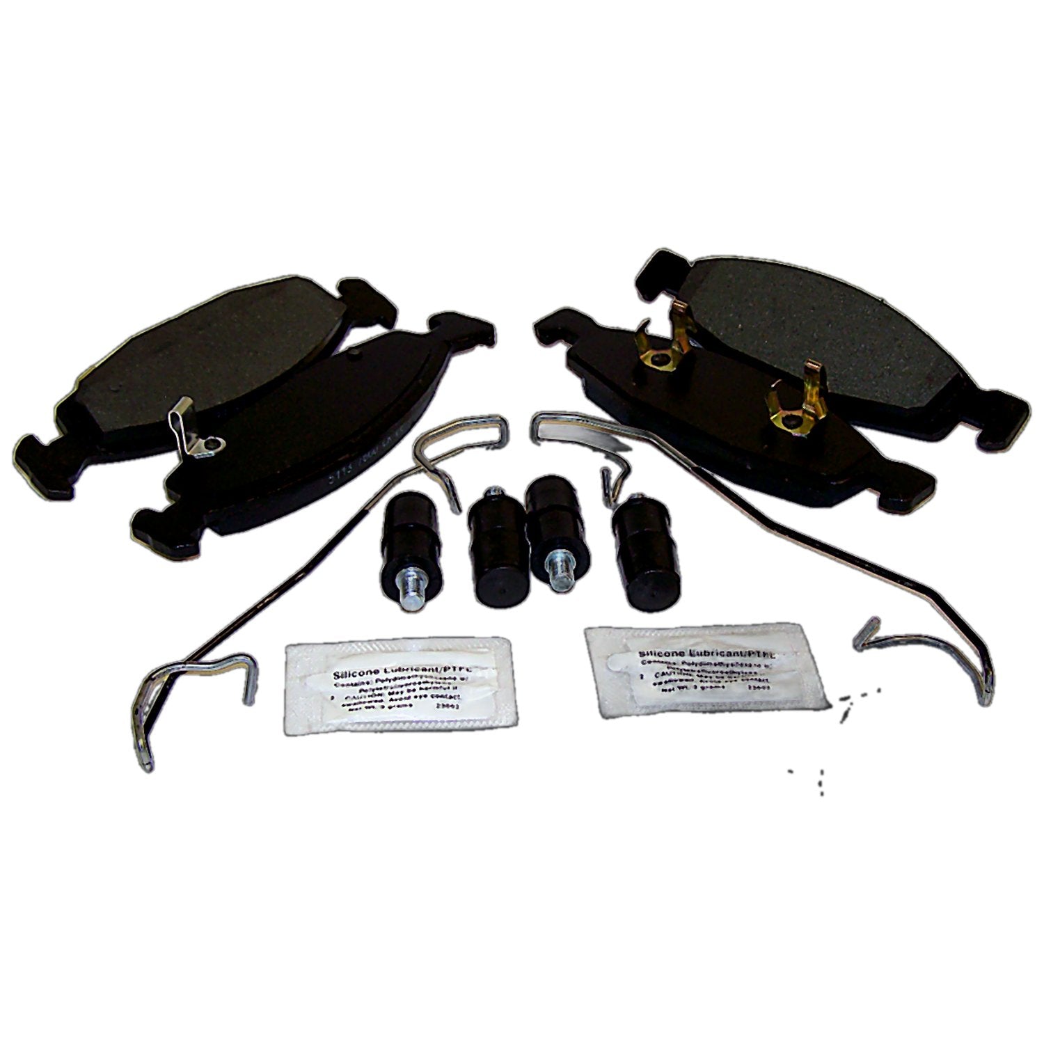 Front Brake Pad Master Kit for 99-02 Grand Cherokee w/ Teves (Black) Calipers Crown Automotive-1