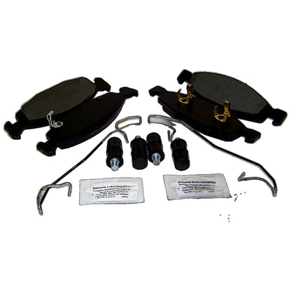 Front Brake Pad Master Kit for 99-02 Grand Cherokee w/ Teves (Black) Calipers Crown Automotive-1