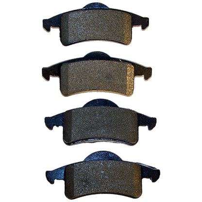 Rear Disc Brake Pad Set for 99-04 Jeep WJ, WG Grand Cherokeee, Left & Right Crown Automotive-1
