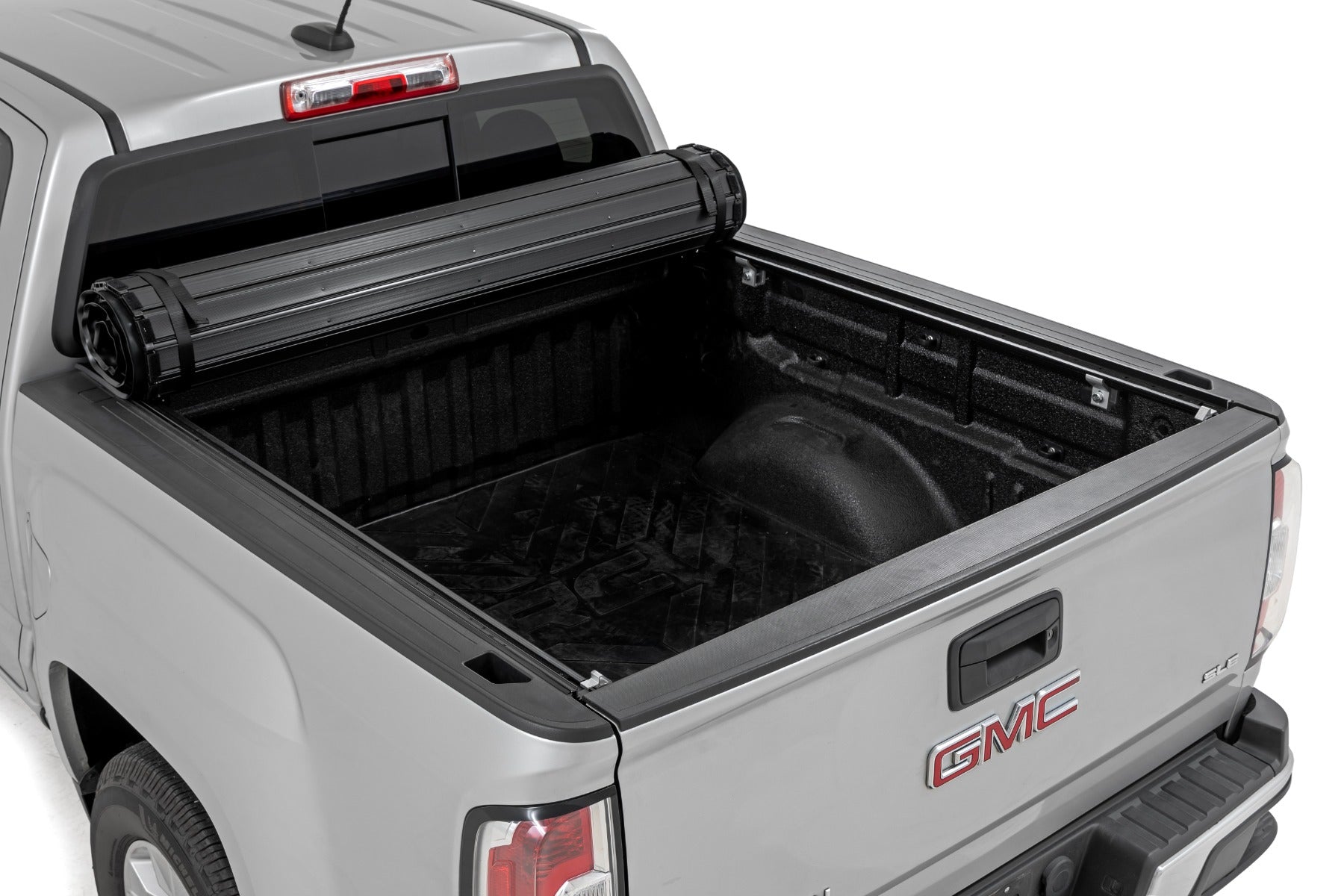 Hard Roll Up Bed Cover 5 Foot Bed Chevy/GMC Canyon/Colorado 2WD/4WD (15-22) Rough Country-1