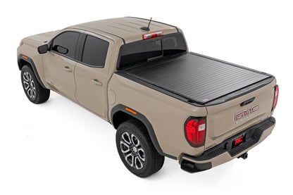 Hard Roll Up Bed Cover 5 Foot Bed Chevy/GMC Canyon/Colorado 2WD/4WD (23-26) Rough Country-2