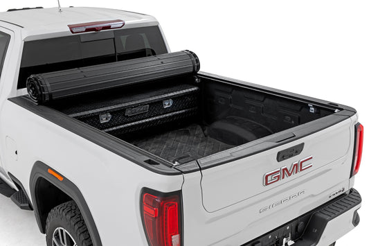 Hard Roll Up Bed Cover 6 Foot 9 Inch Bed Chevy/GMC Silverado/Sierra 2500HD/3500HD (20-26) Rough Country-1