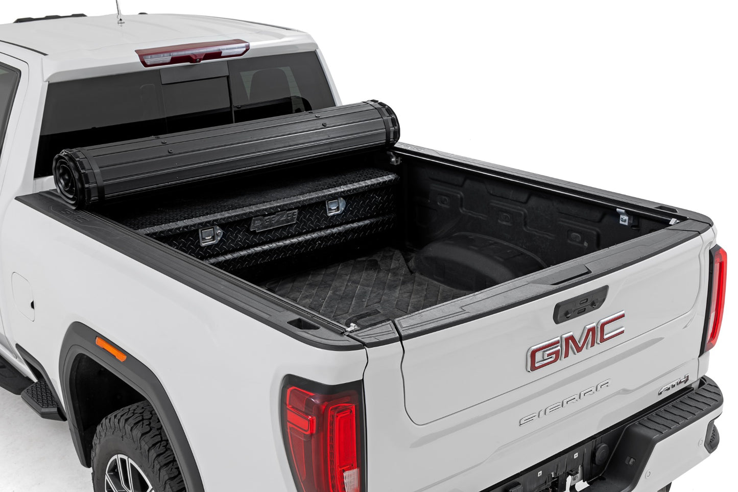 Hard Roll Up Bed Cover 6 Foot 9 Inch Bed Chevy/GMC Silverado/Sierra 2500HD/3500HD (20-26) Rough Country-1