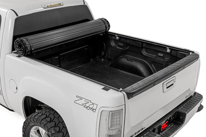 Hard Roll Up Bed Cover 5 Foot 9 Inch Bed Silverado/Sierra 1500 (07-13) Rough Country-1