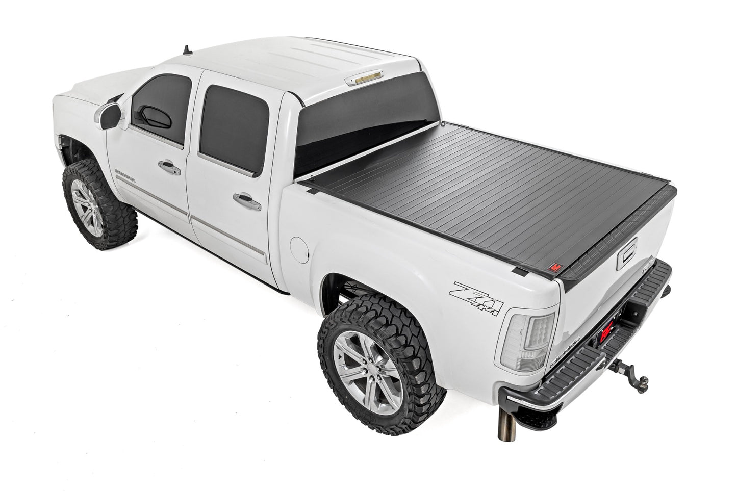 Hard Roll Up Bed Cover 5 Foot 9 Inch Bed Silverado/Sierra 1500 (07-13) Rough Country-3