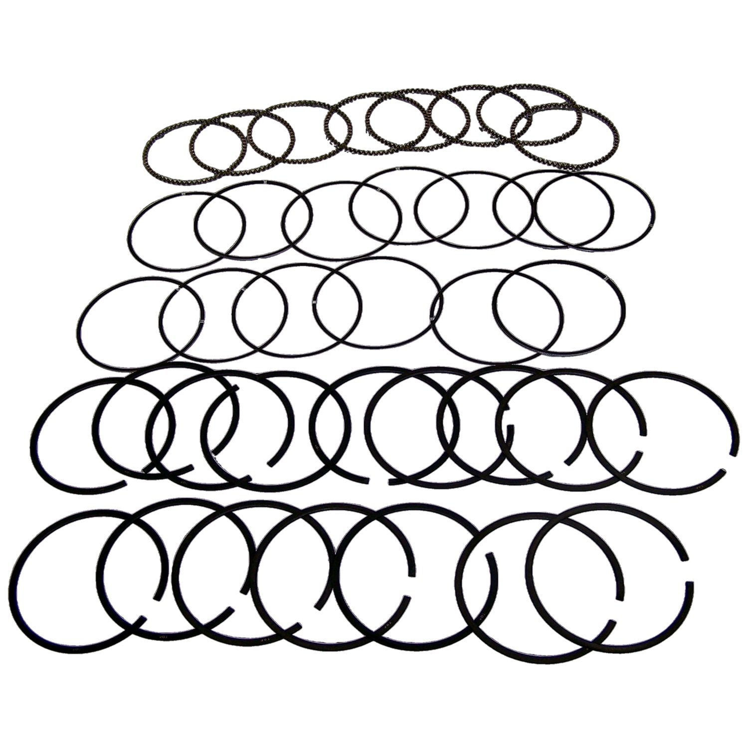 Standard Piston Ring (Set of 8) for Jeep 99-09 Gr. Cherokee & Commander w/ 4.7L Crown Automotive-1