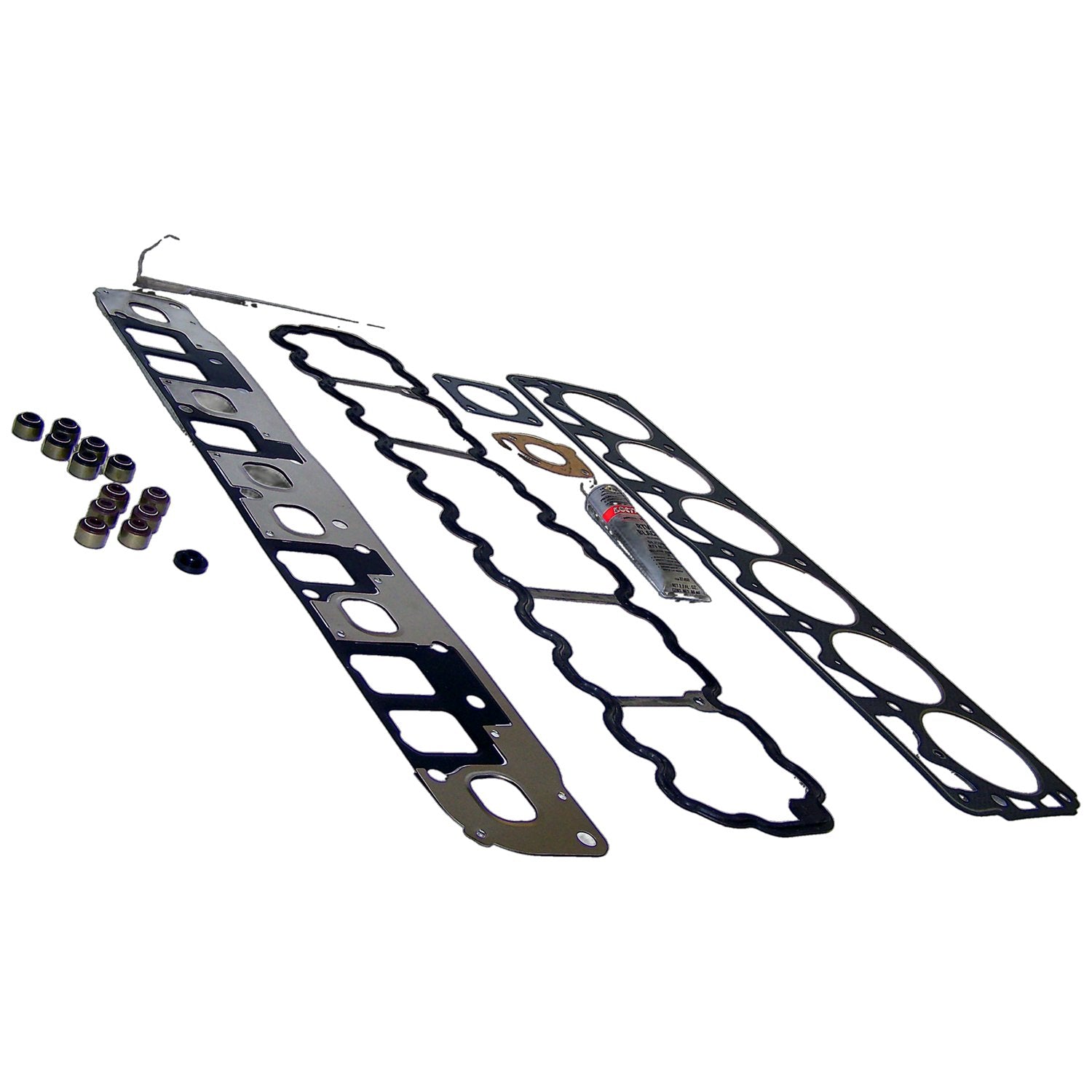 Engine Upper Gasket Set for Select 1999-2006 Jeep TJ, XJ, WJ w/ 4.0L Engine Crown Automotive-1