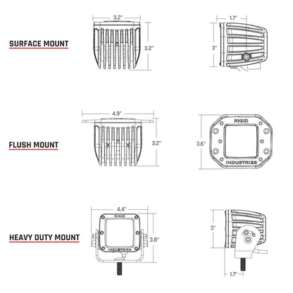 Diffused Surface Mount D-Series Pro Rigid Industries-2