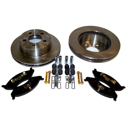 Front Disc Brake Serv. Kit for 99-06 Jeep TJ Wrangler, XJ Cherokee w/ Cast Rotor Crown Automotive-1