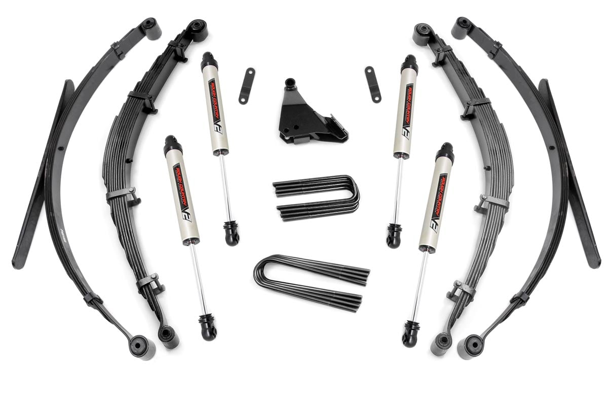 4 Inch Lift Kit | Rear Springs | V2 | Ford F-250/F-350 Super Duty 4WD (99-04) Rough Country