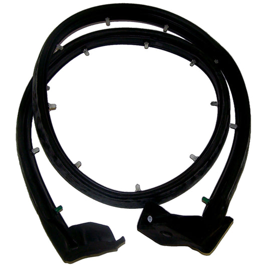 Right Door Weatherstrip for 1997-2006 Jeep TJ Wrangler w/ Half Steel Doors Crown Automotive-1