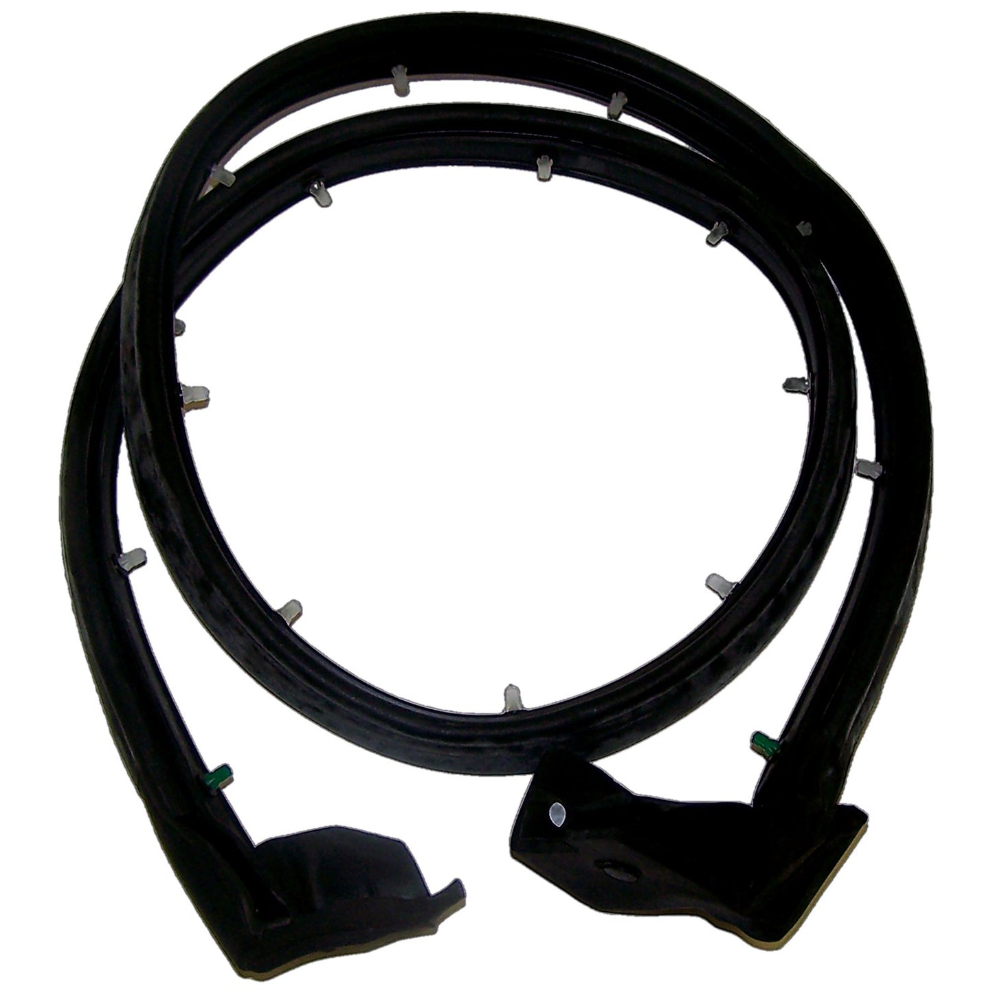 Right Door Weatherstrip for 1997-2006 Jeep TJ Wrangler w/ Half Steel Doors Crown Automotive-1