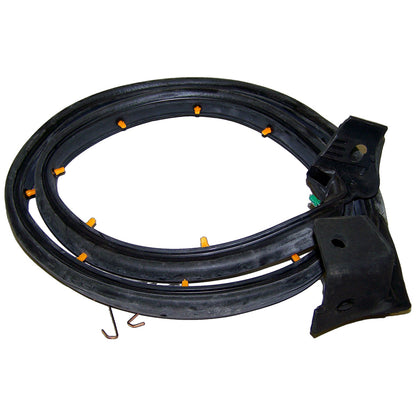 Left Door Weatherstrip for 1997-2006 Jeep TJ Wrangler w/ Half Steel Doors Crown Automotive-1