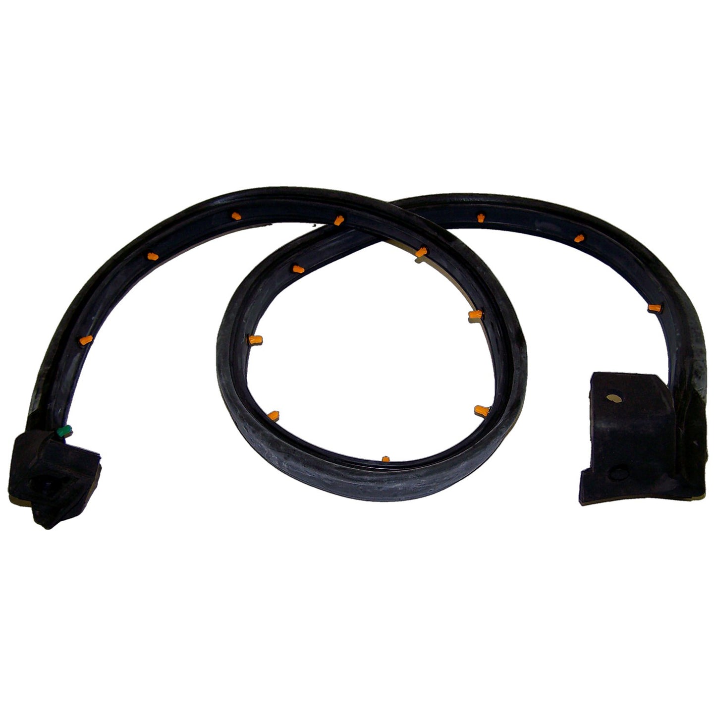 Left Door Weatherstrip for 1997-2006 Jeep TJ Wrangler w/ Half Steel Doors Crown Automotive-2